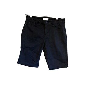 Denizen from Levi’s Black Jean Bermuda Shorts Women Casual Stretch Mid Rise 28